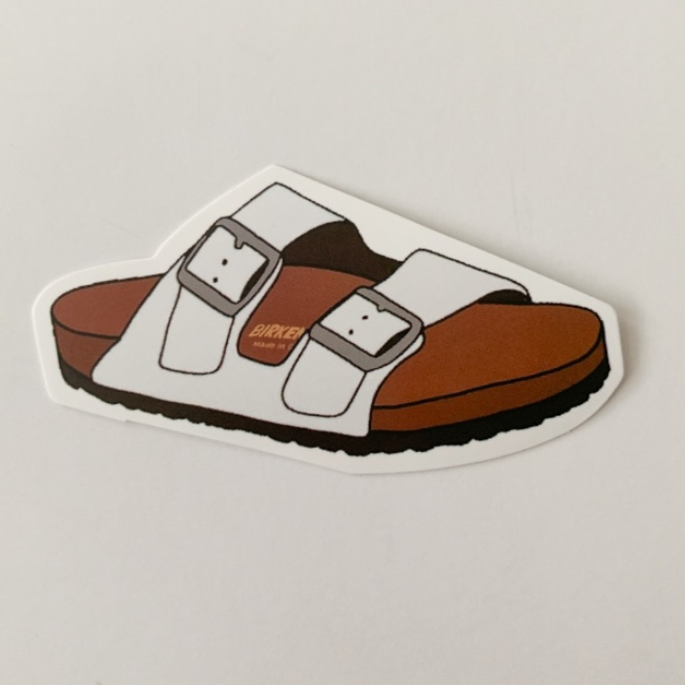 White Birkenstock VSCO Sticker